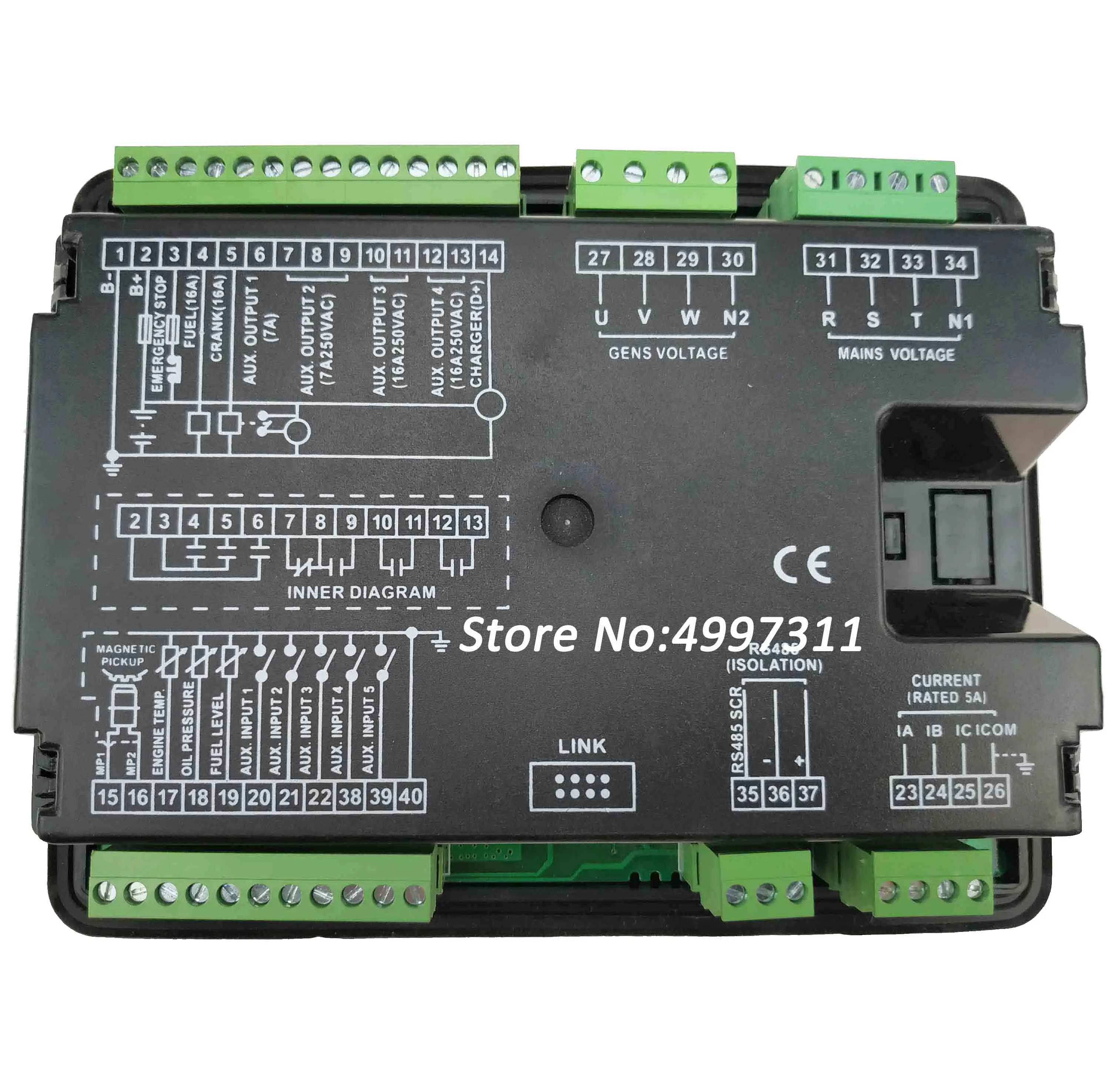 16-летний заводской контроллер генератора автозапуска HGM6120U/совместим с SMARTGEN One