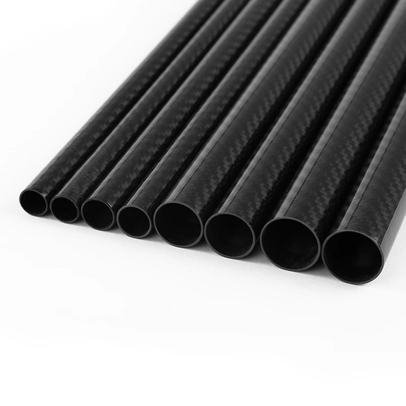 500 мм 3 к саржевая матовая круглая трубка из углеродного волокна OD 4 5 6 7 8 9 10 11 12 13 14 15