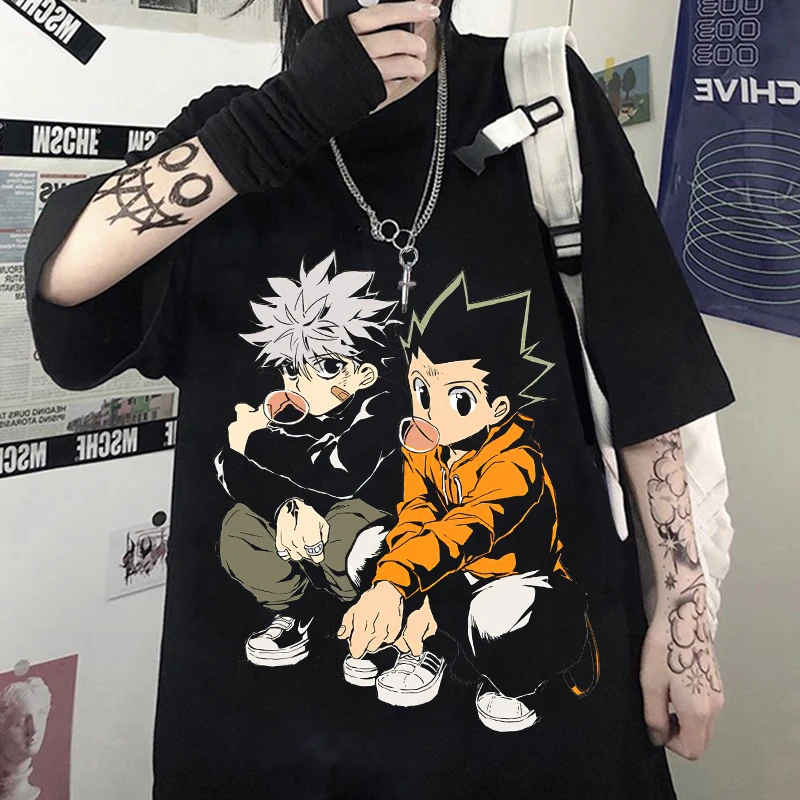 Hunter X Аниме одежда для женщин Графические футболки Готический кавайный Харадзюку