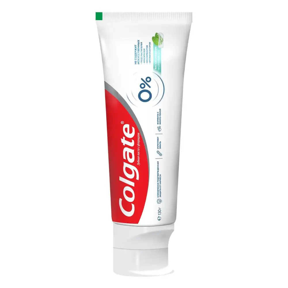 Зубная паста Colgate 0% Мягкое Очищение от кариеса 130 г|Зубная паста| |
