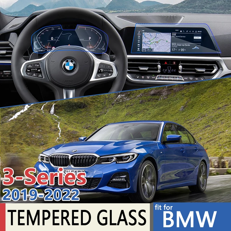 

for BMW 3-Series G20 MK7 2019~2022 Car Navigation Instrument GPS Film Touch Full Screen Protector Tempered Glass Accessories