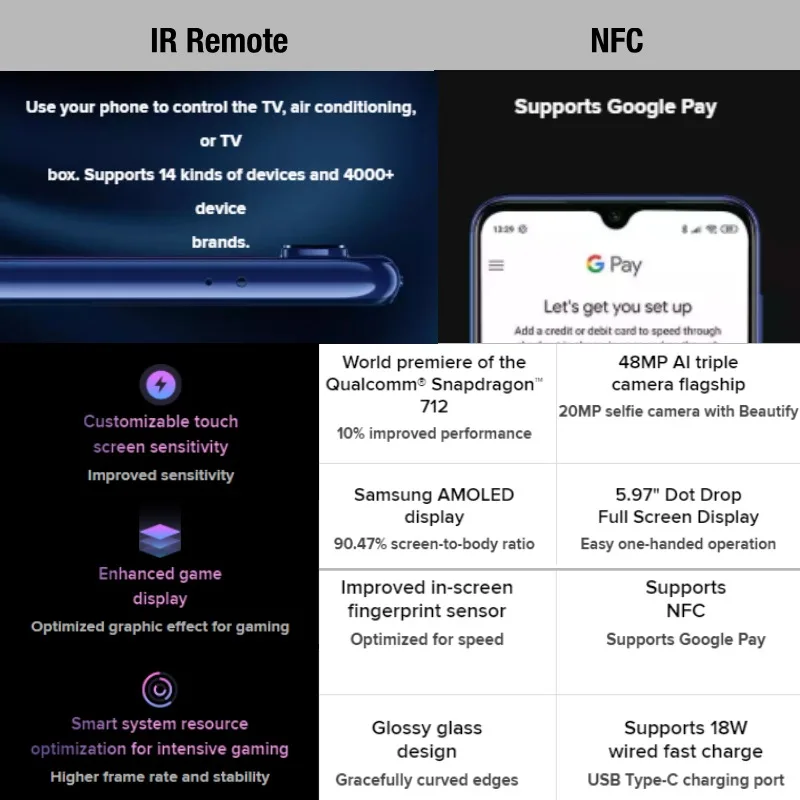 Глобальная версия Xiaomi mi 9 SE 128 ГБ rom 6 Гб ram (абсолютно новая и запечатанная) mi9