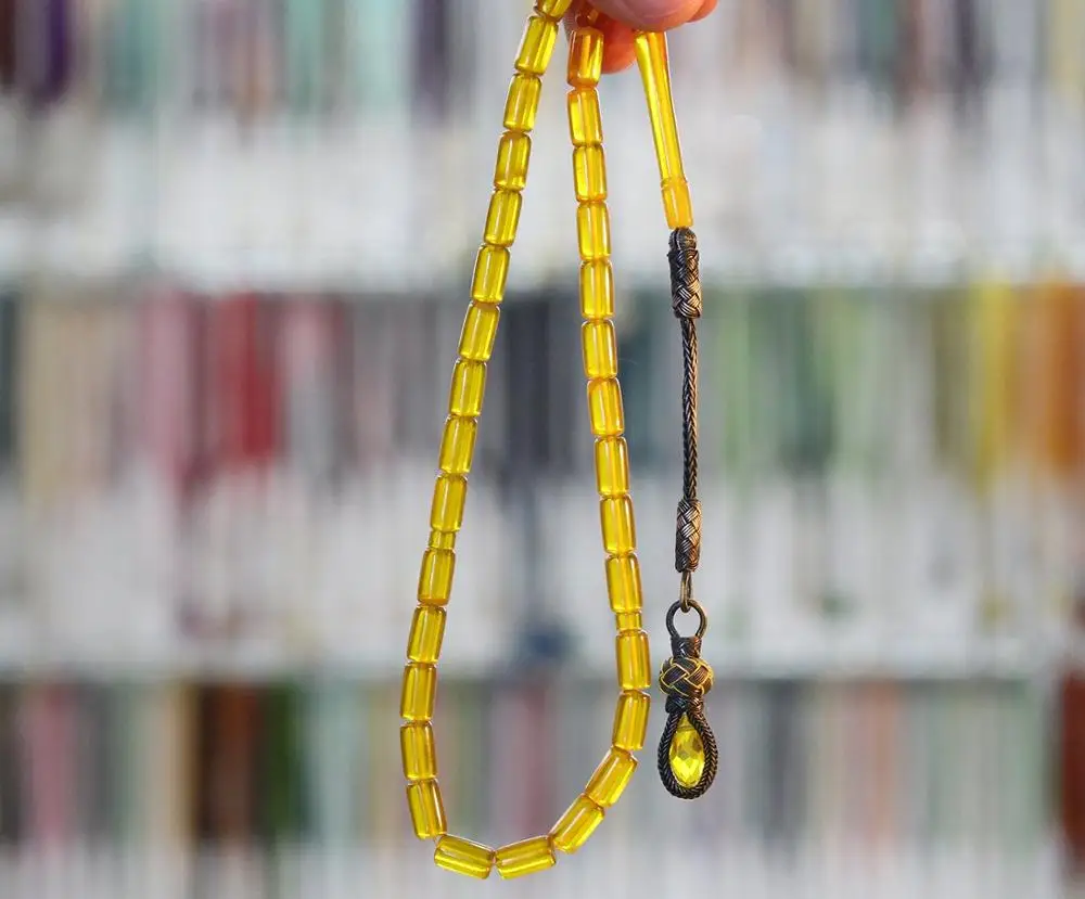 Мужские Молитвенные Четки Islam Tespih из янтарного камня аксессуары ручной работы
