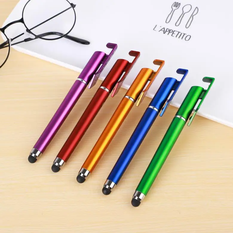 Universal Touch Pen 3 in 1 Stylus Pen Touch Screen Capacitive Pen for Tablet with Holder for Smart Mobile Phone Tablet