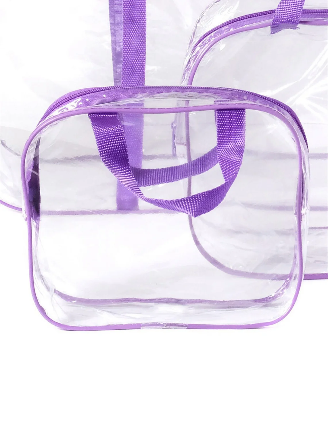 Сумка в роддом для мамы прозрачная. Комплект сумок из 3 штук Основная сумка-55*33*24