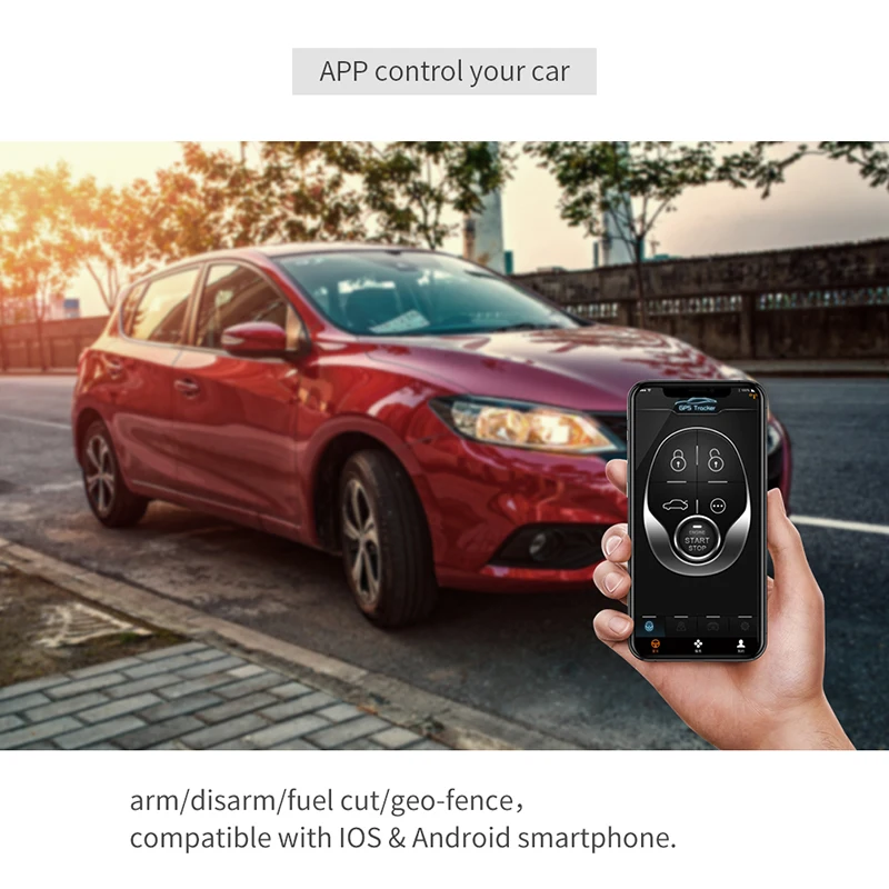 Система автосигнализации EASYAGUARD GPS трекер управление разблокировкой через