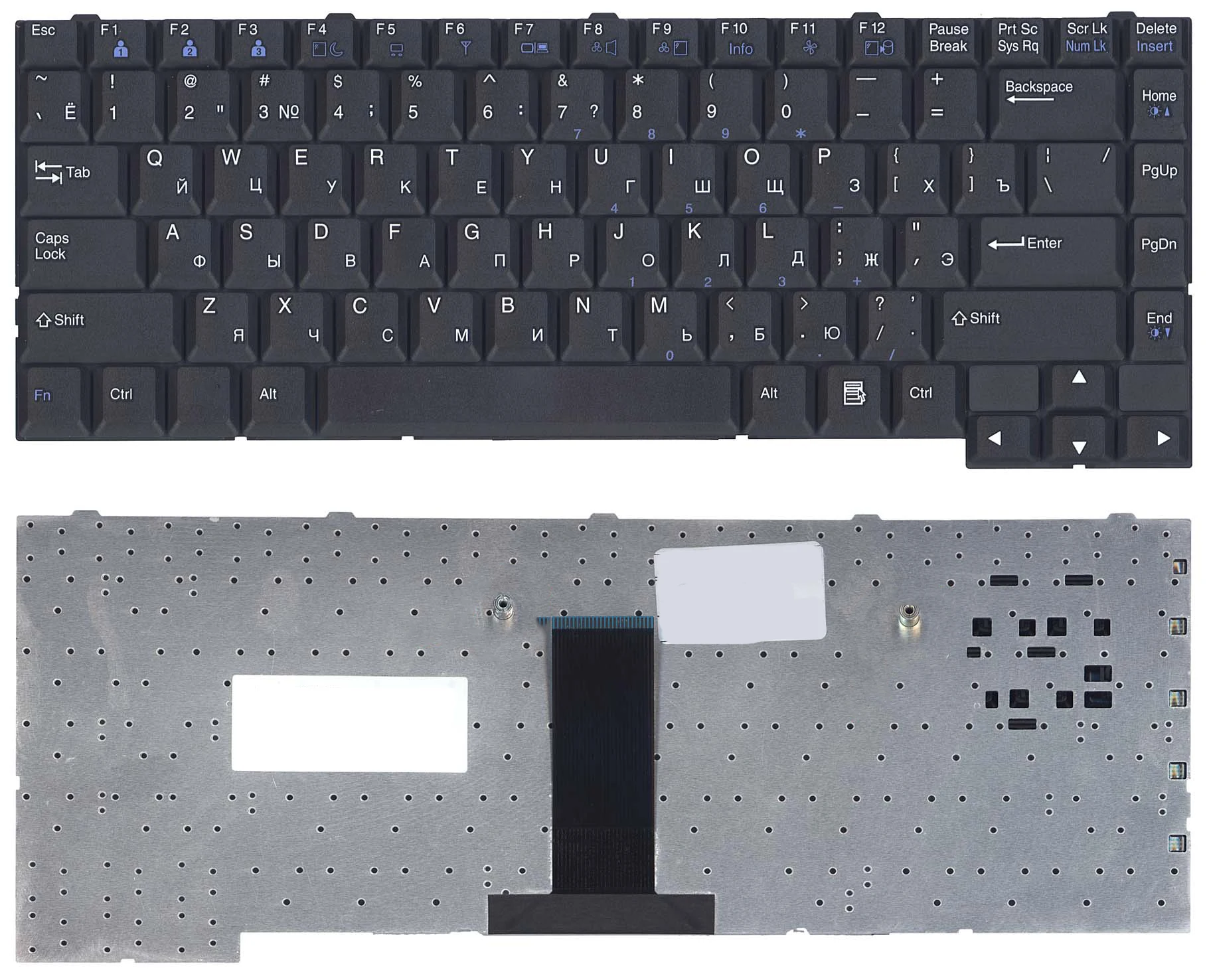 Клавиатура для ноутбука LG LE50 черная | Компьютеры и офис