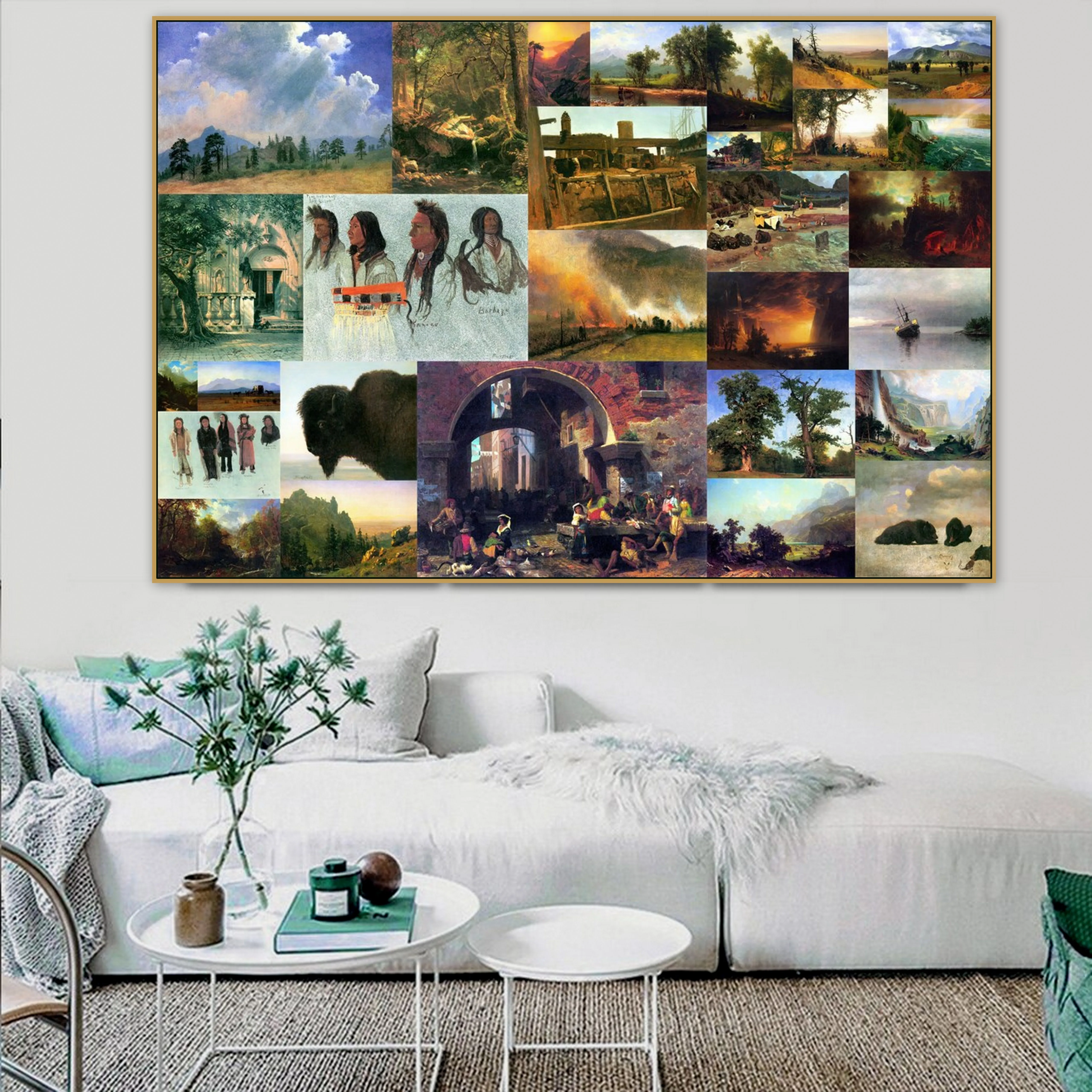 Альберт биерштадт старый известный мастер художник солнечный свет и тени Холст