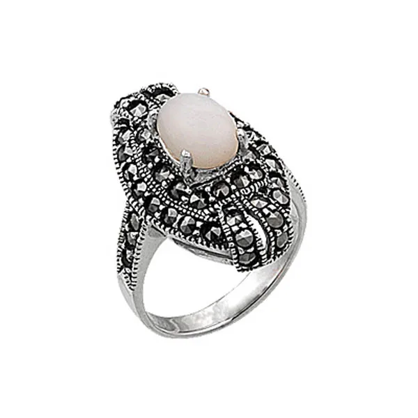 

Silver 925 Sterling Marcasite Ring
