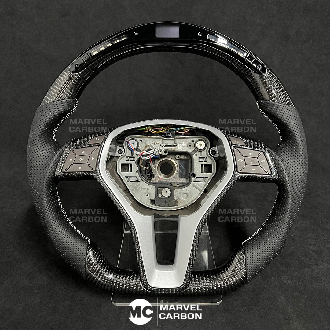 

100% Real LED Performance Carbon Fiber Steering Wheel For Benz W204