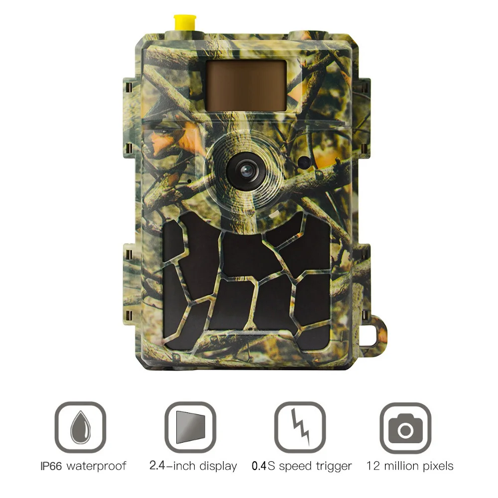 Hunting Camera 4G APP Wireless Video Wide Angle Night Vision 24MP 1920P Camcorder 0.4 S Trigger Trap Camera Wildlife Game