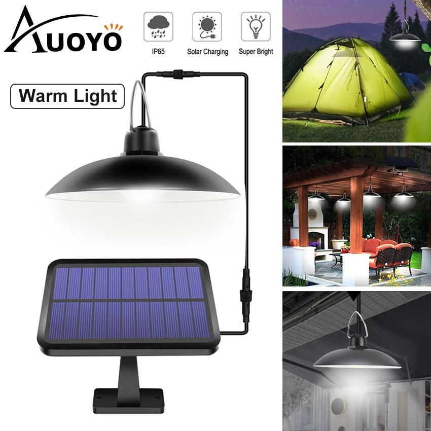 Осветительная лампа Auoyo на солнечной батарее уличная в стиле ретро