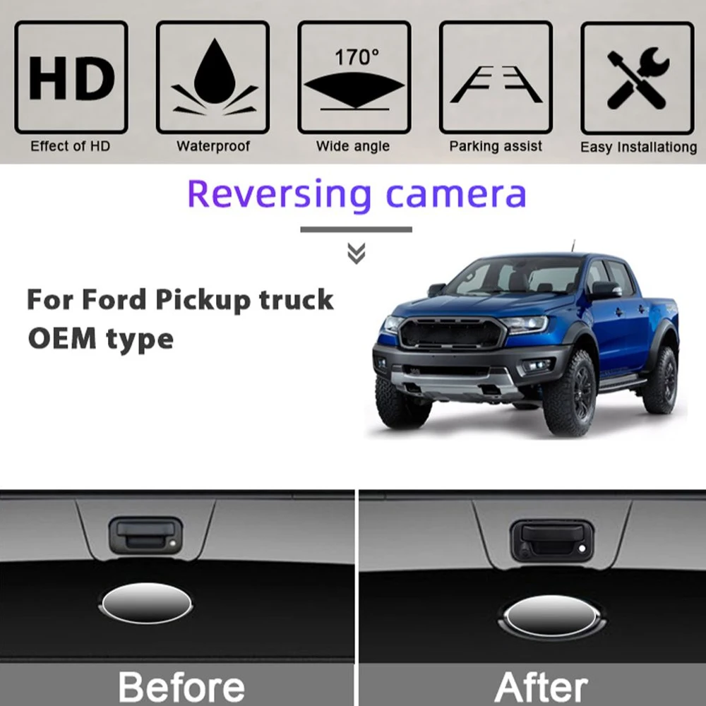 Автомобильная камера заднего вида для пикапа Ford F150 F250 F350 F450 F550 высокого качества