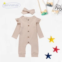 0 24m newborn baby girl boy cotton clothes knitted romper jumpsuit autumn outfits 2pcs set
