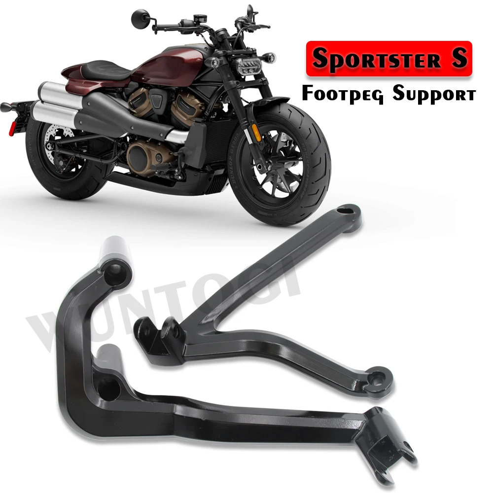 

Motorcycle Exhaust Pipe Guard Heat Shield For Sportster S 1250 RH1250 RH 1250 21-22 Passenger Footrest Peg Extension Support