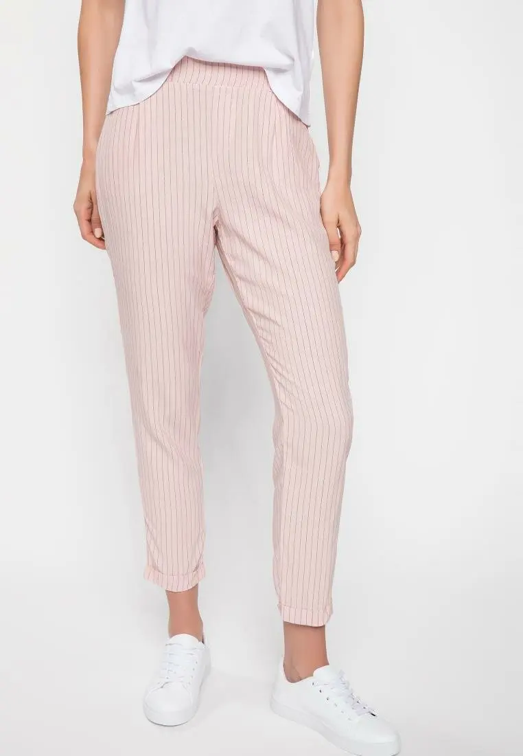 DeFacto новые осенние женские брюки полосатые повседневные шаровары корейские