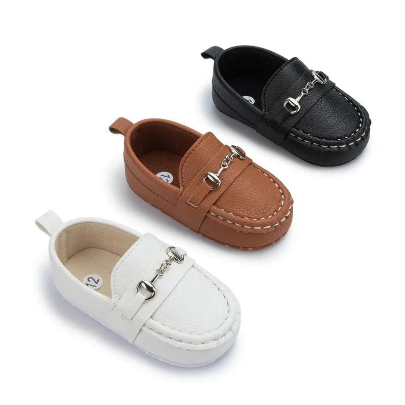 

New Baby Boy Girl Shoes Boy Small Leather Shoes Toddler Soft Sole Anti-slip First Walkers Infant Newborn Crib Shoes Moccasins
