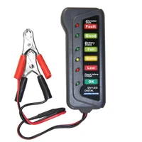 mini 12v car battery tester digital alternator tester 6 led lights display car diagnostic tool auto battery tester for car
