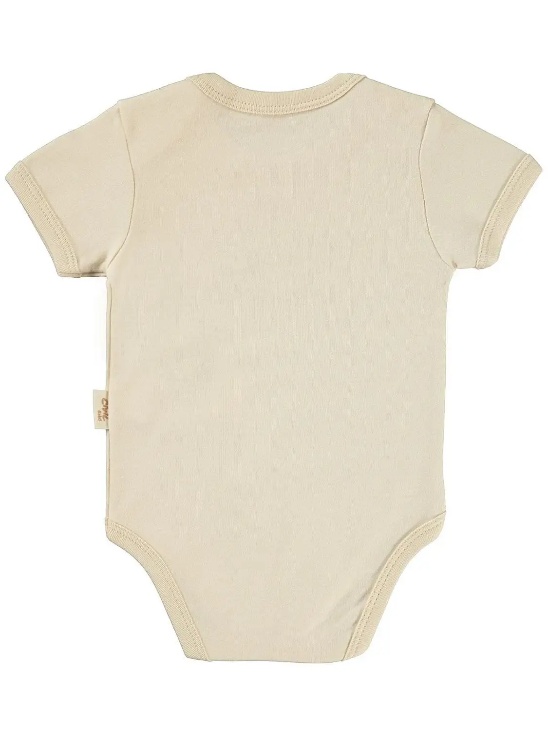 

Civil Baby unisex Combed Cotton Baby Snapback Badi 3-12 Months Beige Color 100% Cotton Short Sleeve 2 Pieces