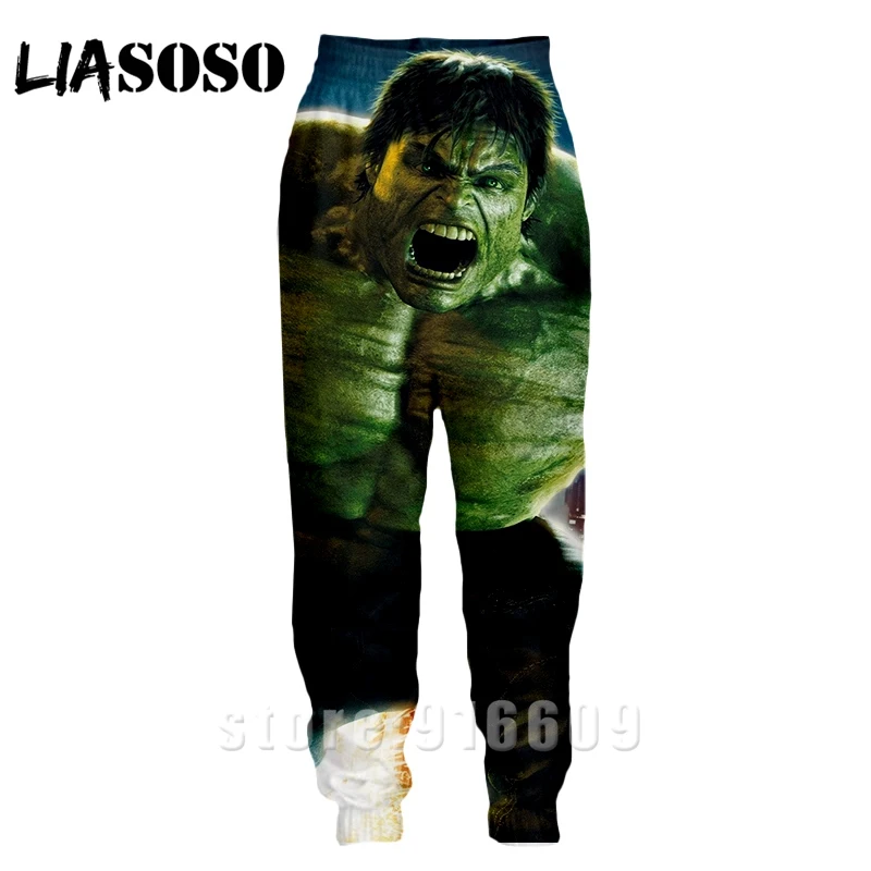 3d принт для мужчин и женщин Полная длина jogger дети Sweatpant зимние брюки с логотипом Халк Аниме Мстители повседневные забавные Топ спортивные брюки A368