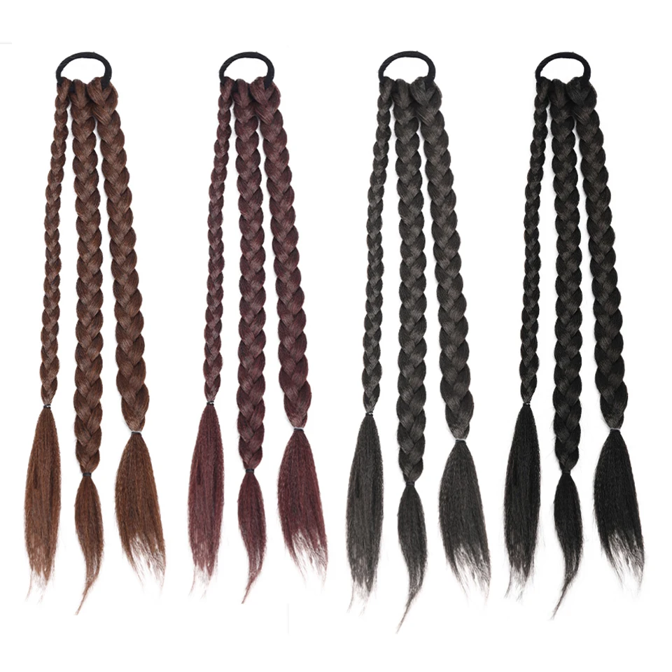 Синтетические прямые косички AILIADE вязаные крючком волосы для искусственных