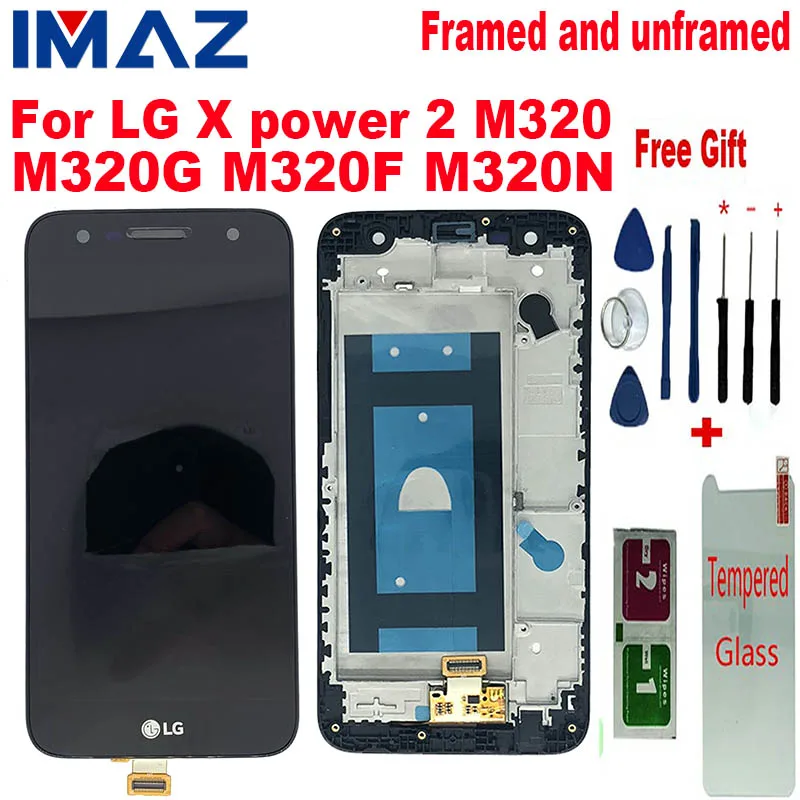 Оригинальный ЖК дисплей IMAZ 5 дюйма для LG X power 2 M320 M320G M320F M320N кодирующий