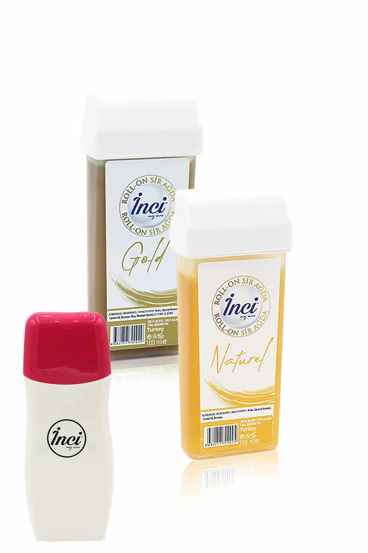 Жемчужно Золотой И Желтый картридж в рулоне для депиляции 2 шт + рулон на