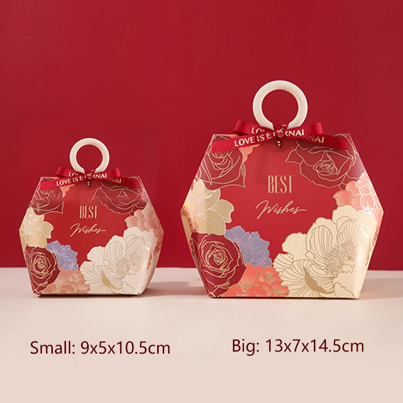 10 шт. бумажная коробка для конфет с деревянной ручкой |