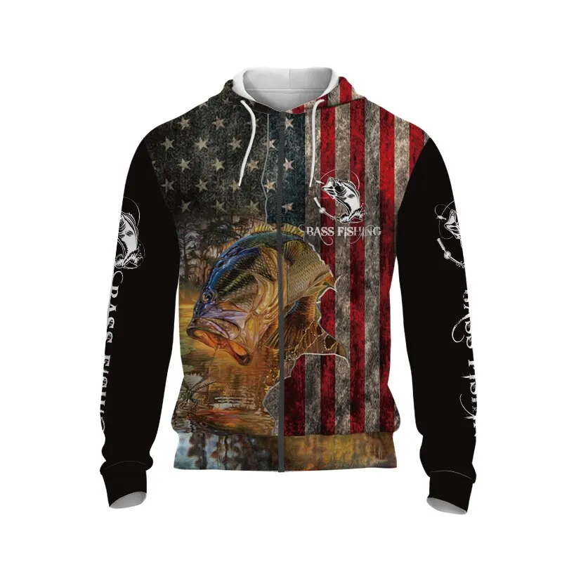 

Carp Fishing Hoodies Trout Fishing 3D Printed Sweatshirt Men Women Fashion Zipper Hoodie Harajuku Streetwear Camouflage Jackets