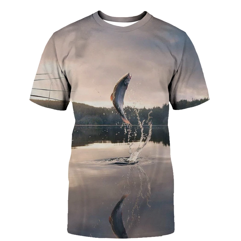 Новые футболки для ловли окуня Мужская камуфляжная футболка с защитой от УФ