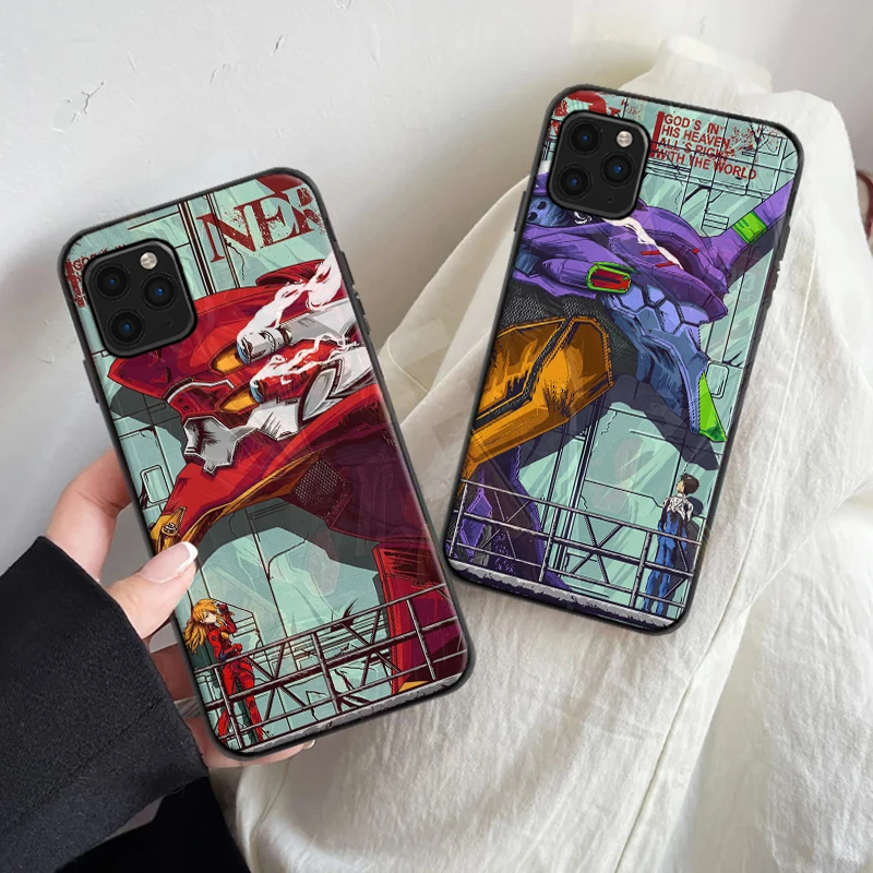 

Genesis Evangelion Anime Phone Case For iPhone 6 6S 7 8 Plus 11 12 13 Pro XS MAX 12 13 Mini X XR SE 2020 Carcasa Funda