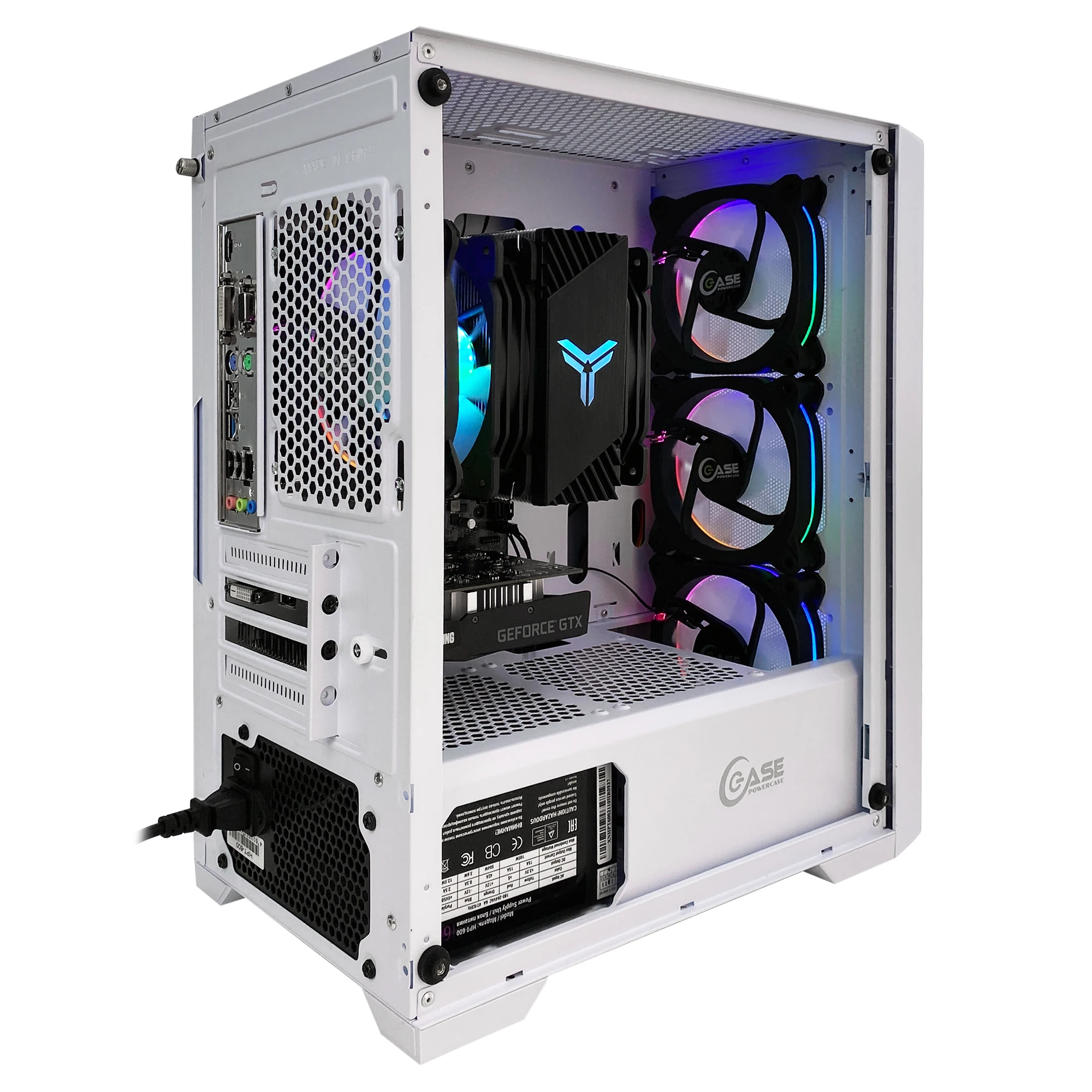 Белый игровой компьютер Robotcomp ТУ-160М Intel i5 10400F / 16GB 240GB SSD 1000GB HDD GTX 1650 4GB H510M 600W |