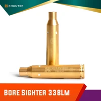 xhunter brass casing laser bore sighter 338 lm rifle hunting shooting cartridge red dot boresighter