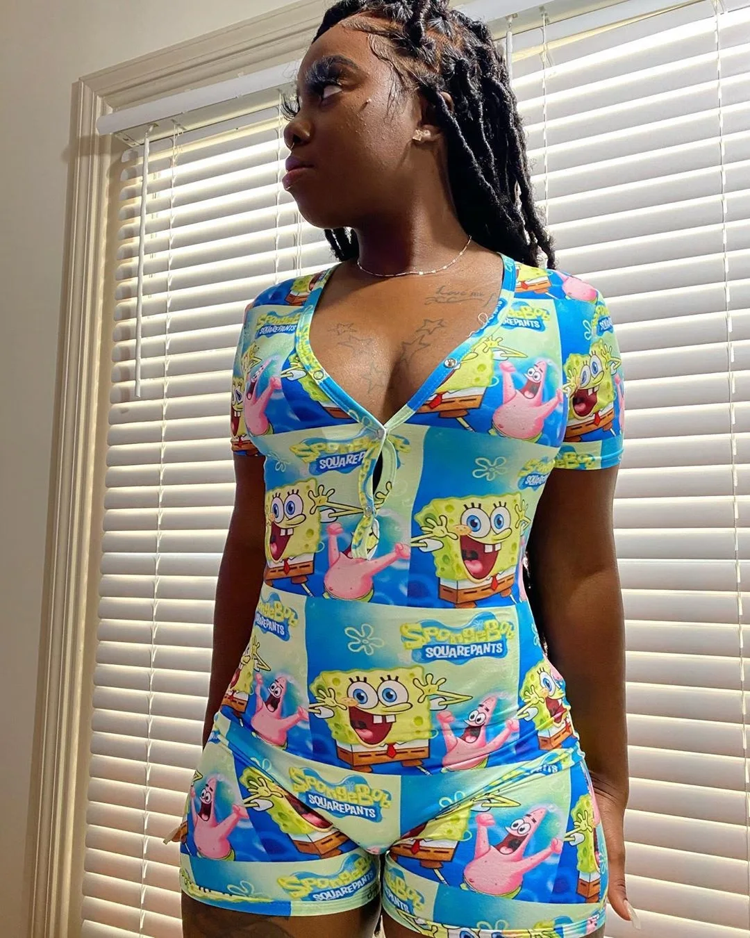 Summer Home Wear 2022 Casual Loose Cartoon Letter Printing Short-Sleeved Shorts Jumpsuits for Women