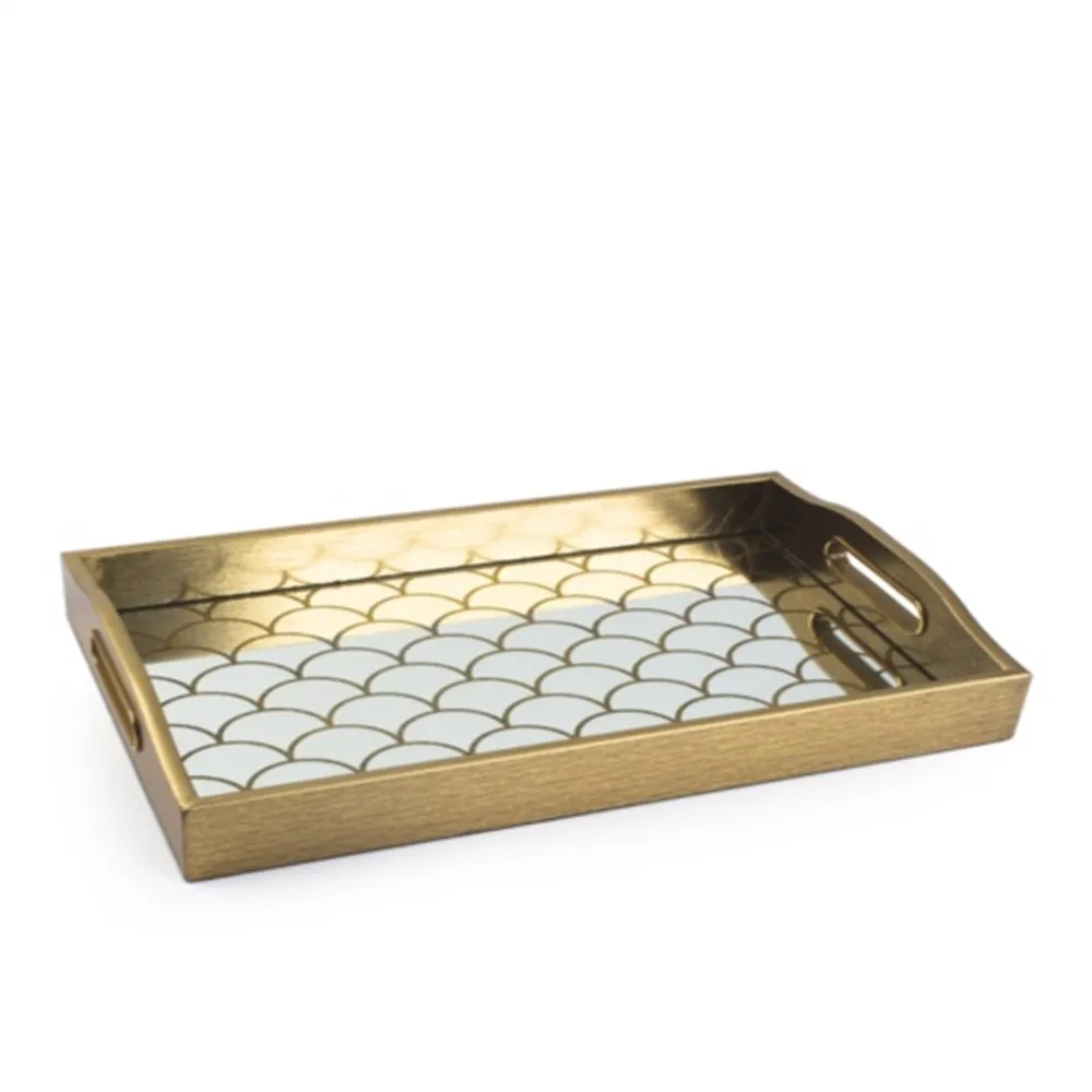 Бесплатная доставка декоративные деревянные сервировочные подносы с ручкой