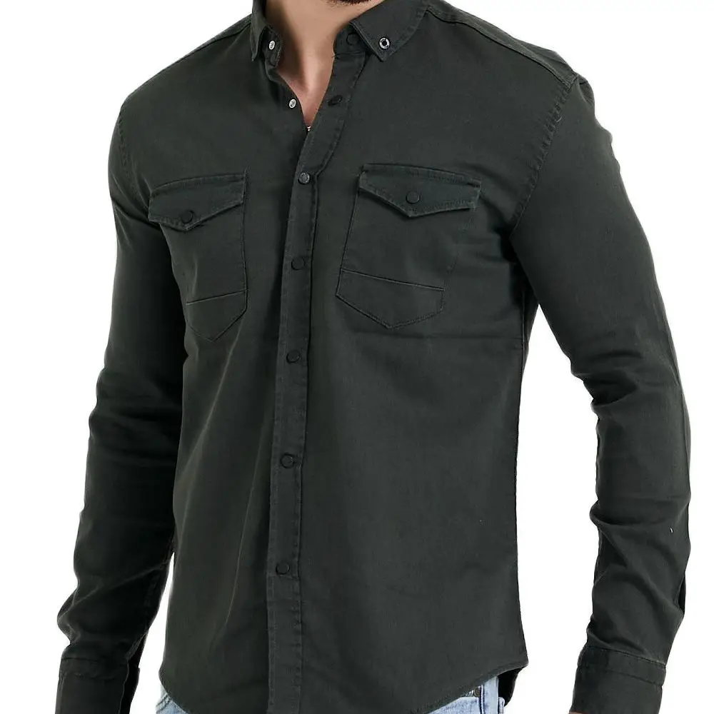 

2022 New Season Men's Slim Fit Shirt Double Pocket Lumberjack Plaid