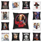 Наволочка для детской подушки Чаки, украшение для гостиной, декоративная квадратная наволочка для подушки из фильма ужасов