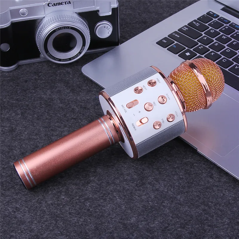 Беспроводной караоке микрофон WS-858 | Электроника