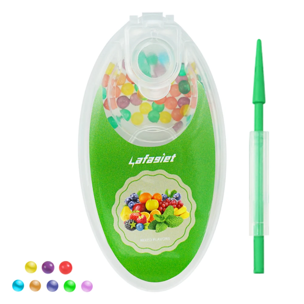 100 шт. смешанные капсулы с фруктовым вкусом бусины мятным взрывобезопасный