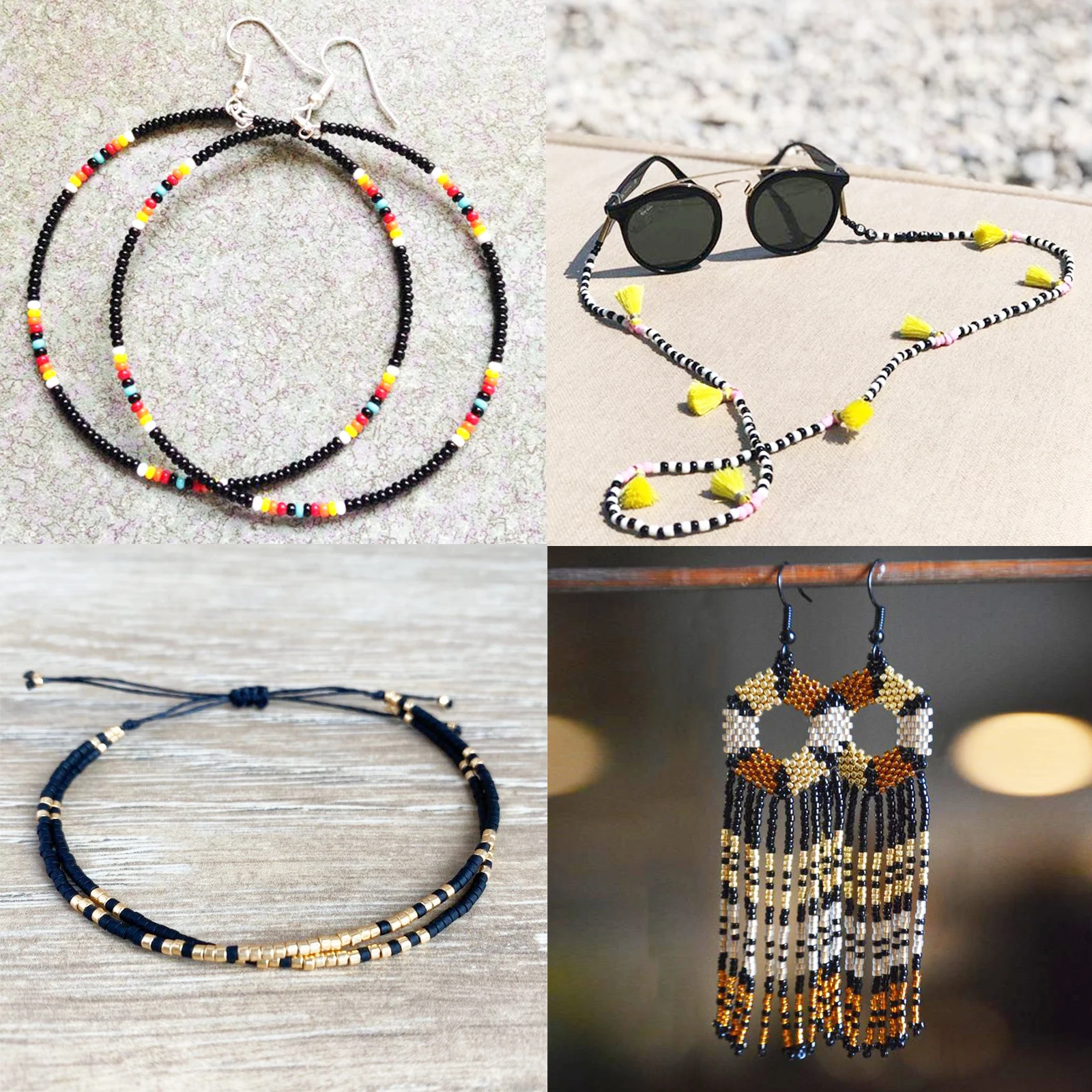 

Glass Seed Beads Started Kit,14400pcs 3mm Small Craft Beads with Jump Rings,Charms,Spacer Beads,Beading Needle,Tweezers,Scissor