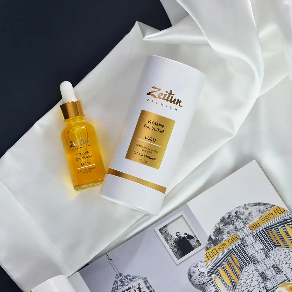Витаминный масляный эликсир Zeitun LULU для сияния кожи лица. 30 мл. | Красота и здоровье