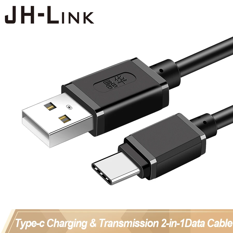 

JH-LINK USB Type-C Charging Cable Mobile Phone Data Line Digital Wire Data Transmission For Tablet Headset Power Bank