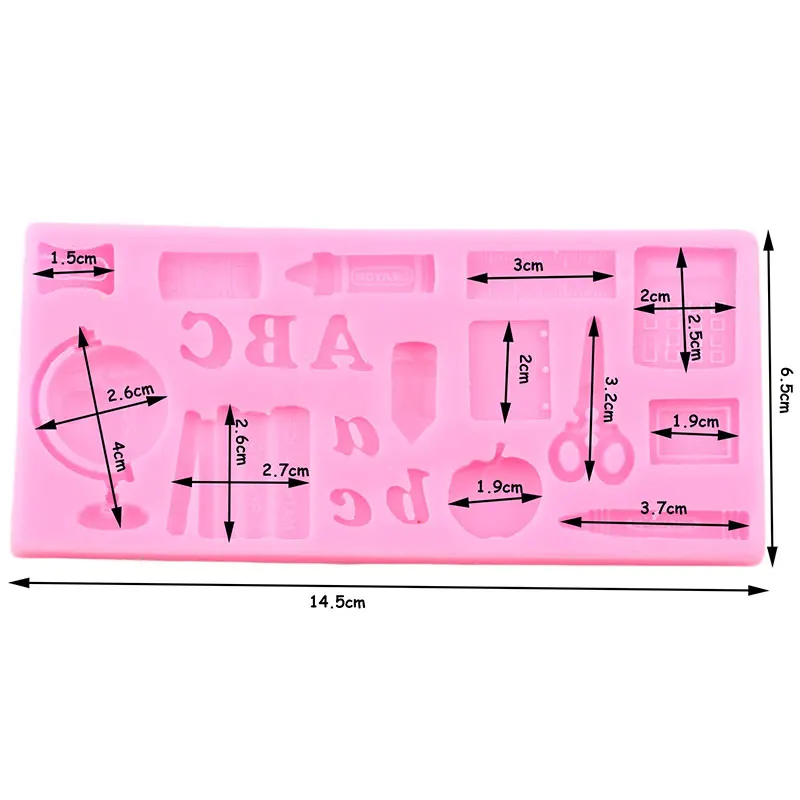 Учебные инструменты силиконовая форма линейка для кексов Топпер сделай сам