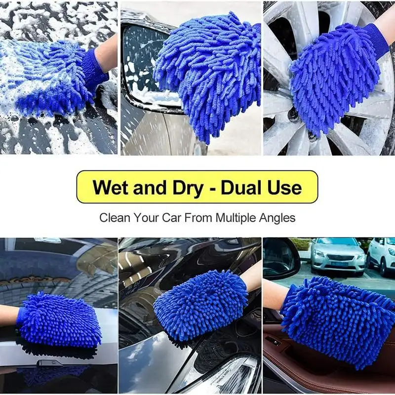 Двусторонняя микрофибровая стирающаяся салфетка ручной перчатки окна