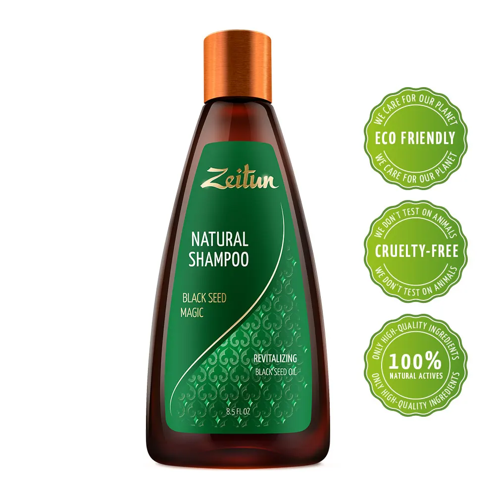 Укрепляющий шампунь Zeitun &quotМагия черного тмина&quot с маслом дамасского тмина. 250