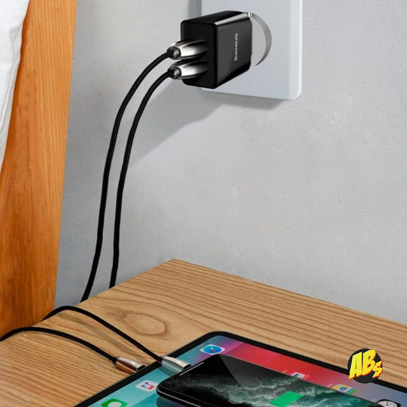 Зарядное устройство Baseus Speed Mini Dual U Charger 10.5W оригинал зарядка для iPhone iPad сетевое ЗУ