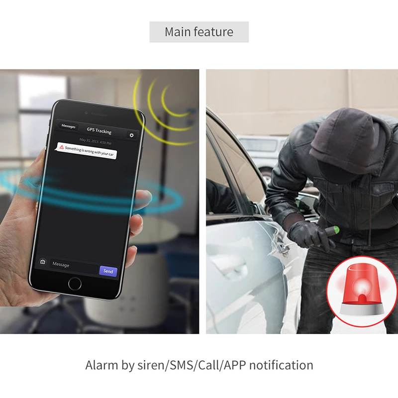 Система автосигнализации EASYAGUARD GPS трекер управление разблокировкой через