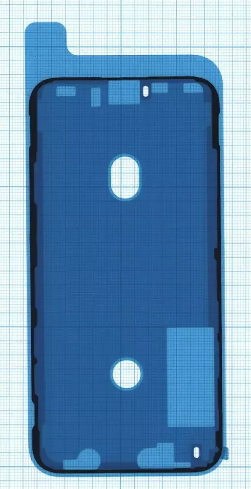 Водозащитная прокладка (проклейка) для Apple iPhone XS черная | Мобильные телефоны и