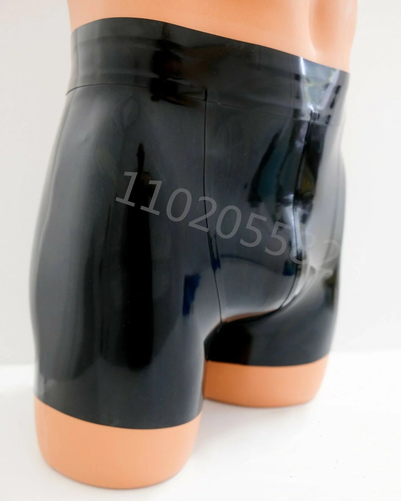 

100% Natural Latex Shorts without zipper sexy Latex underwear hot sell