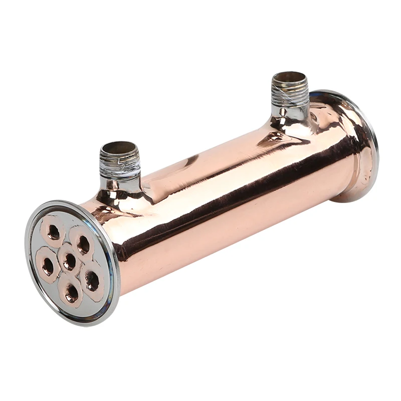 Медный кожухотрубный дефлегматор tri clamp 2 &quot(51 мм) OD64|tri-clamp 2|reflux condenser |